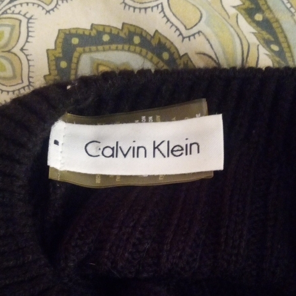 Calvin Klein Black Knit Beret Hat - Picture 8 of 12